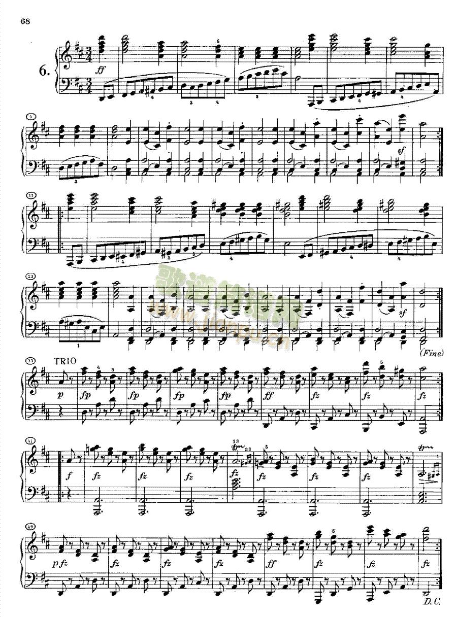 20首圆舞曲又名最后的圆舞曲opus127.D146(1键盘类钢琴(钢琴谱)7