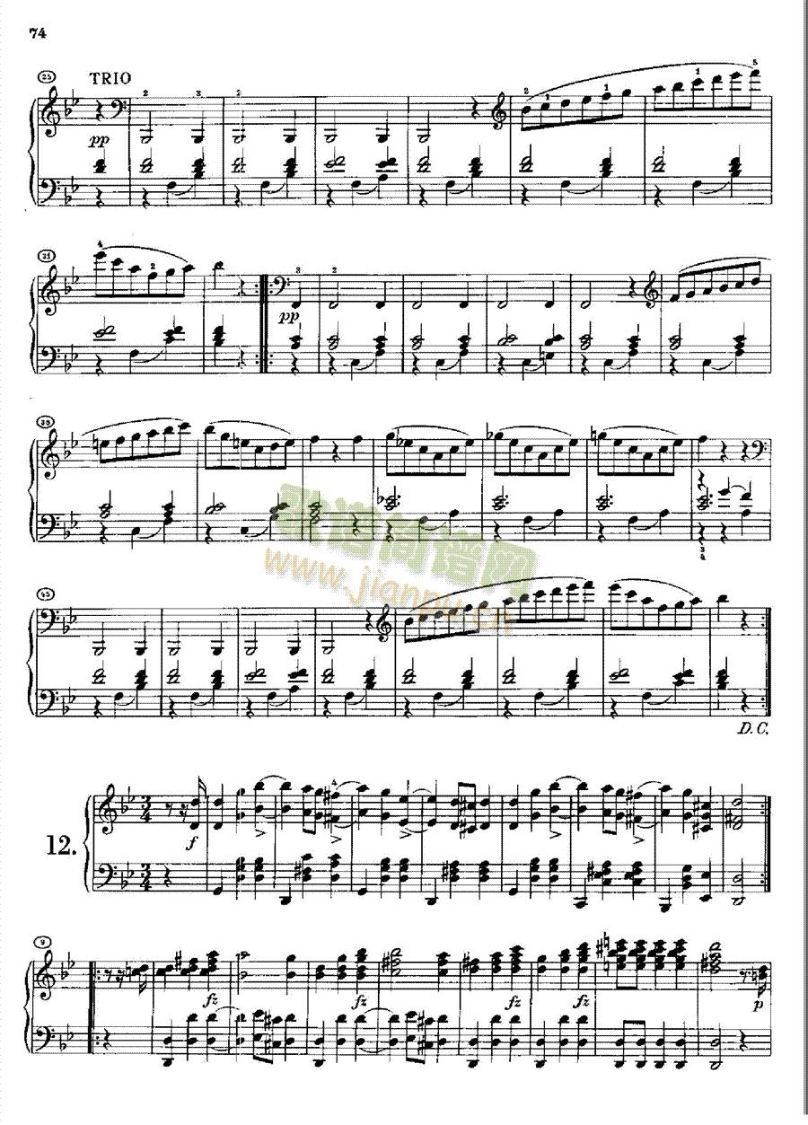 20首圆舞曲又名最后的圆舞曲opus127.D146(1键盘类钢琴(钢琴谱)13