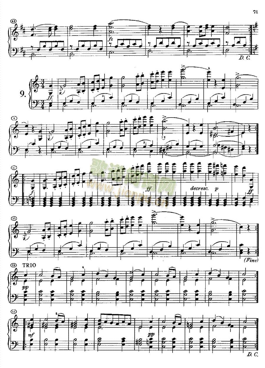 20首圆舞曲又名最后的圆舞曲opus127.D146(1键盘类钢琴(钢琴谱)10