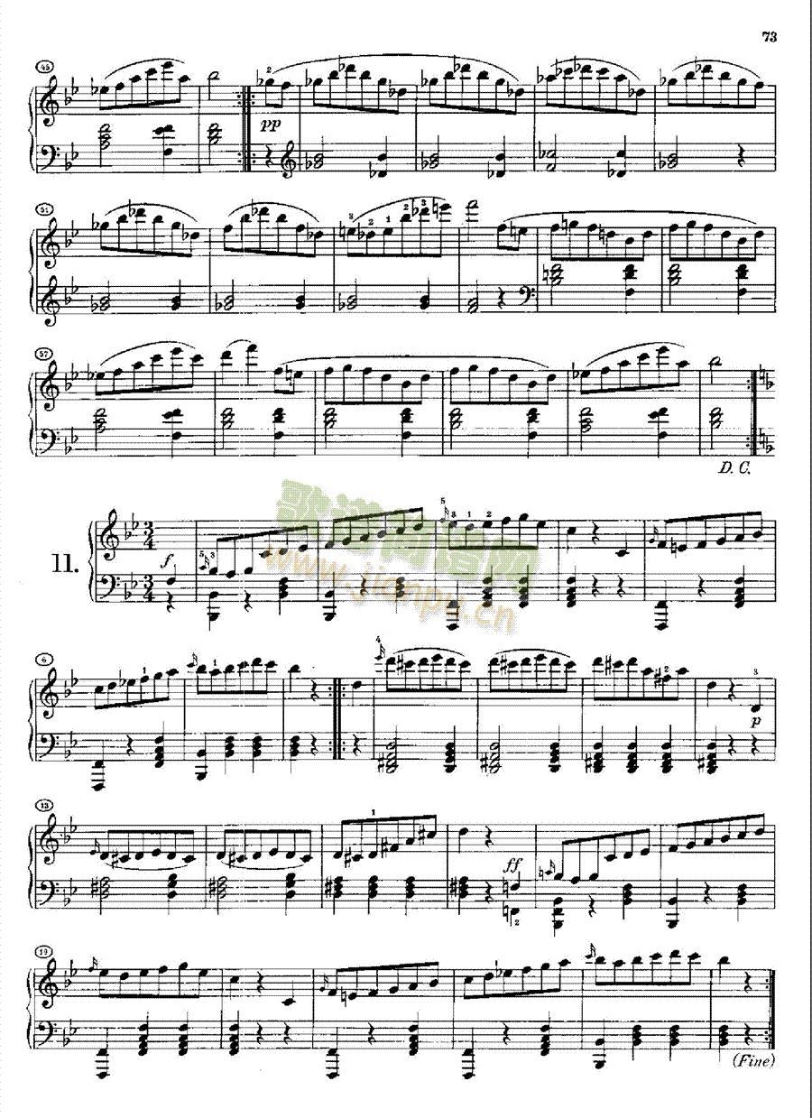 20首圆舞曲又名最后的圆舞曲opus127.D146(1键盘类钢琴(钢琴谱)12