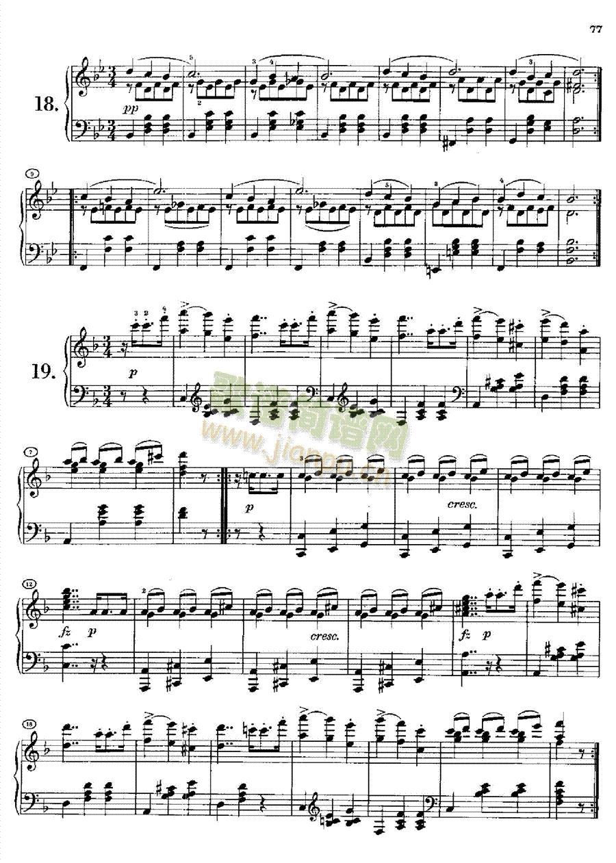 20首圆舞曲又名最后的圆舞曲opus127.D146(1键盘类钢琴(钢琴谱)16