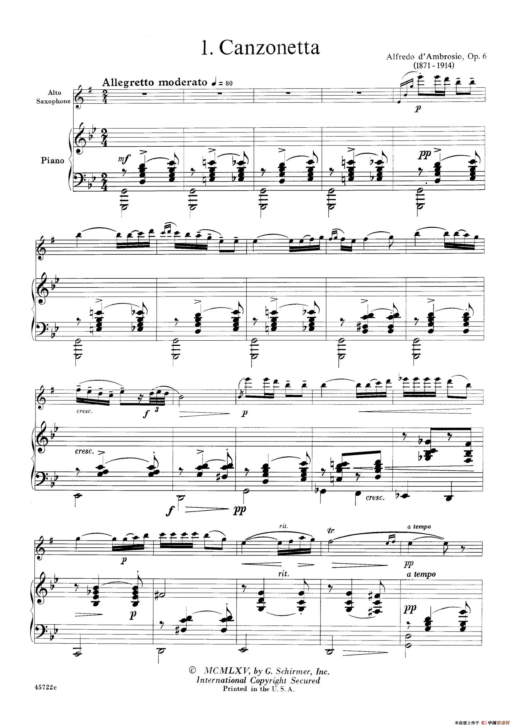 15首古典萨克斯独奏曲：1、Canzonetta（中音萨克斯+钢琴伴奏）(1)_原文件名：006.jpg