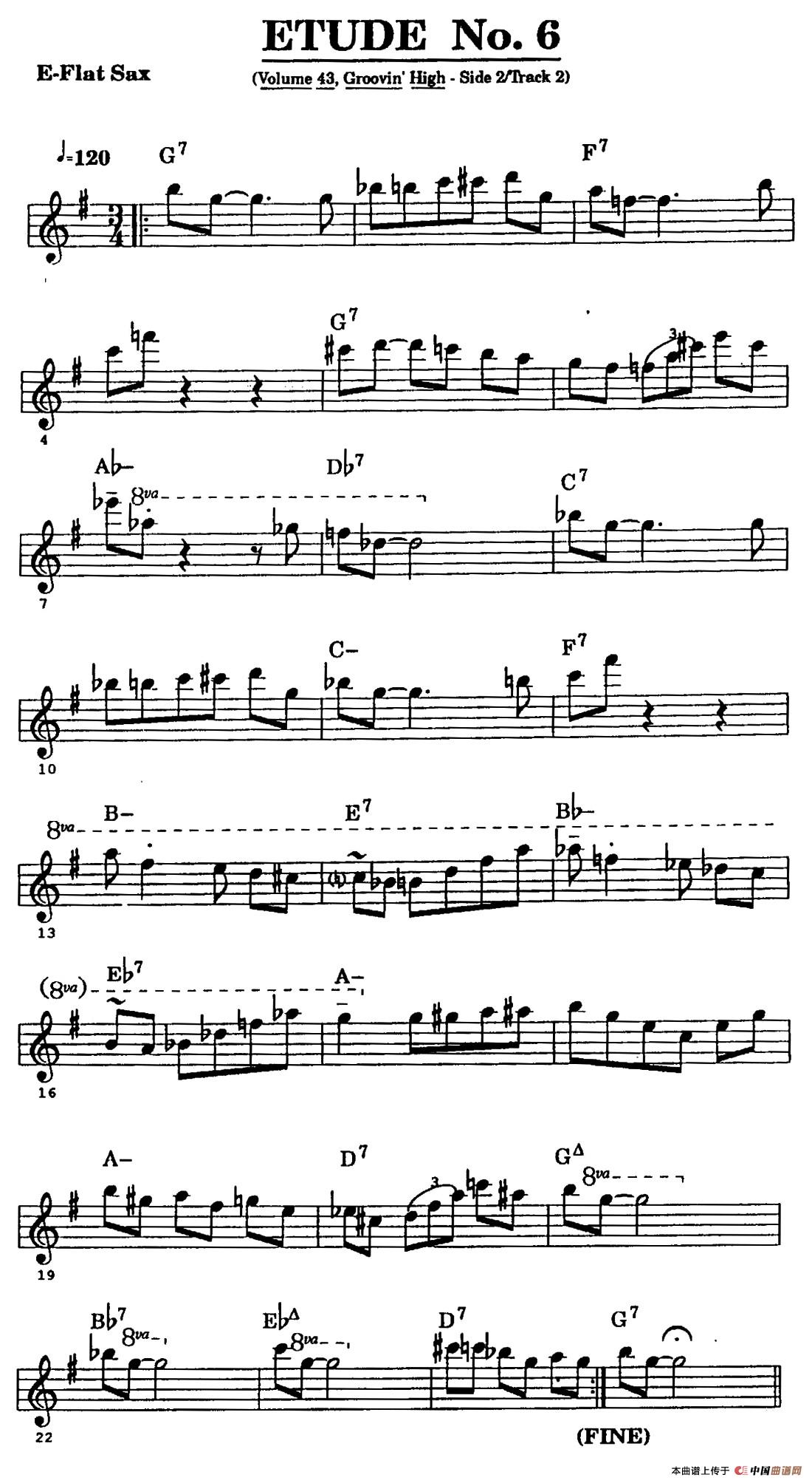 爵士乐超吹练习曲（六）(1)_原文件名：191.jpg